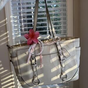 Coach Women's Cream and Multi Bag